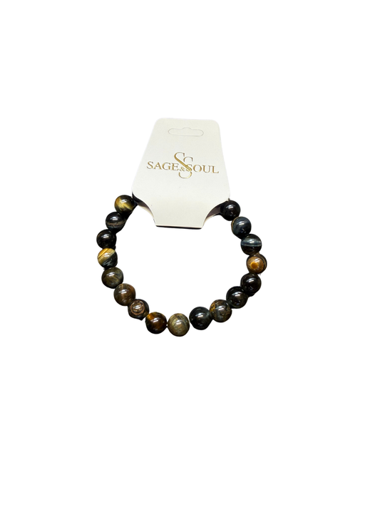 8mm Yellow and Blue Tiger Eye
